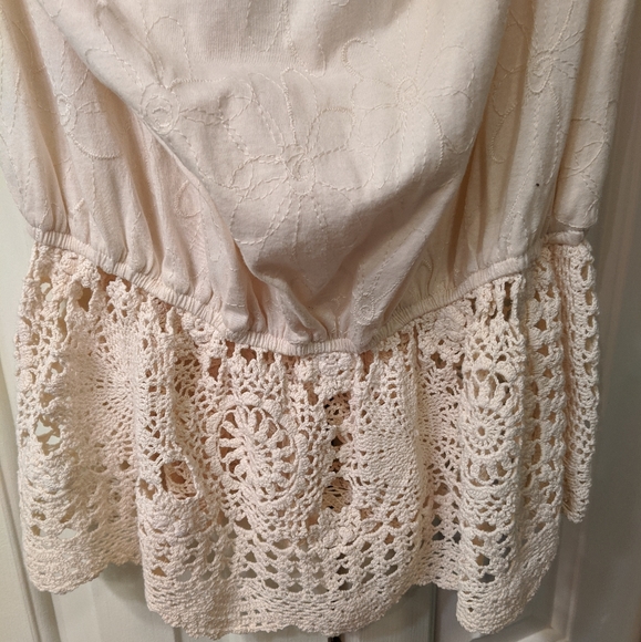 Hazel Boho Beaded Crochet Tank Top NWOT - Picture 3 of 5